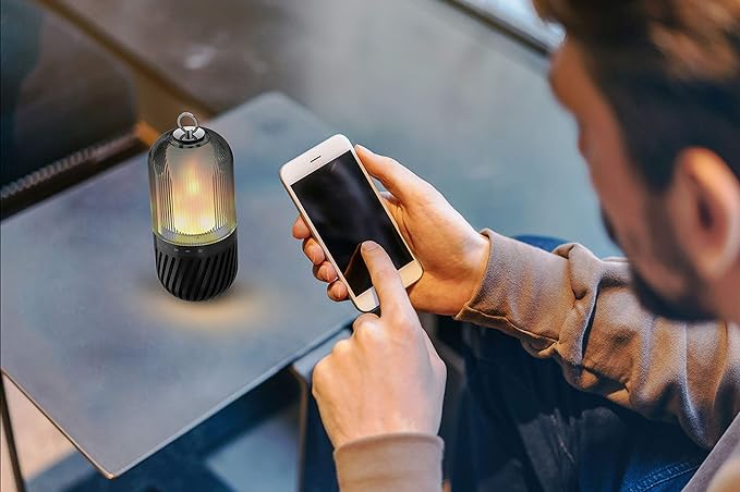 Feuerlampe mit integriertem Bluetooth Lautsprecher Bluetooth 