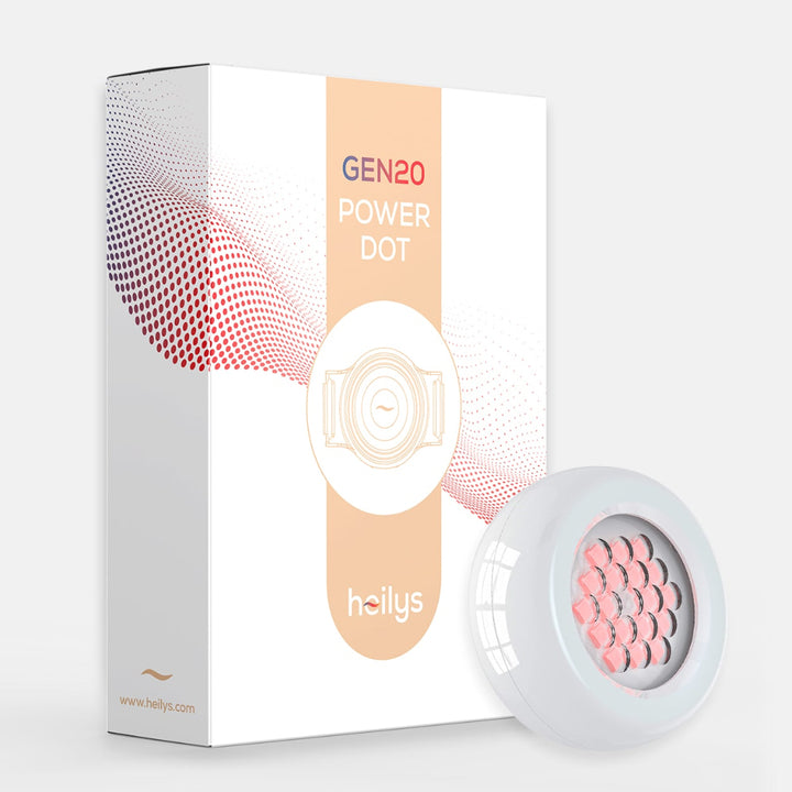 heilys® PowerDot Rotlichtlampe für Schmerzlinderung