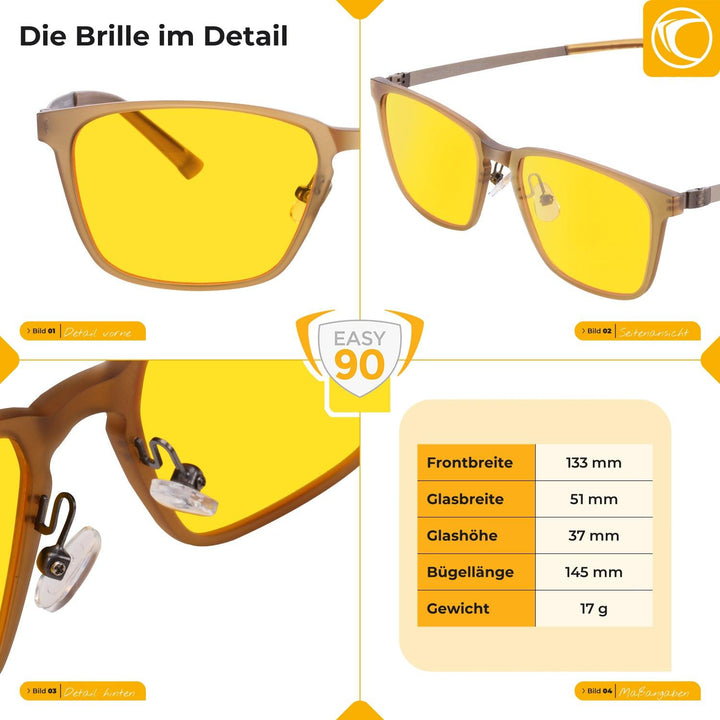 Prisma Frankfurt EASY90 Blaulichtfilter-Brille - WeCare+